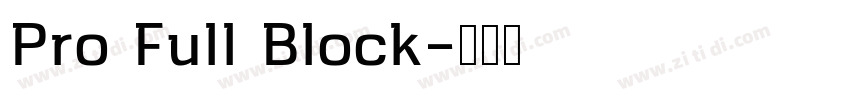 Pro Full Block字体转换
